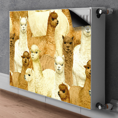 Decoratieve radiatormat Alpaca