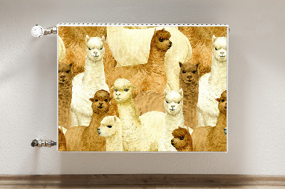 Decoratieve radiatormat Alpaca