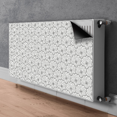 Magnetische radiatormat Getrokken bloem