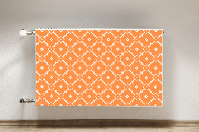 Magnetische mat voor de radiator Oranje bloemen