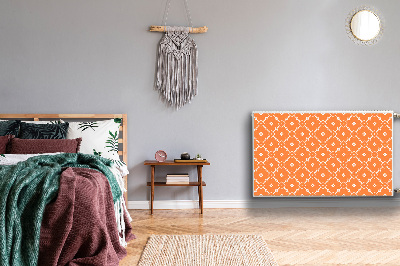 Magnetische mat voor de radiator Oranje bloemen