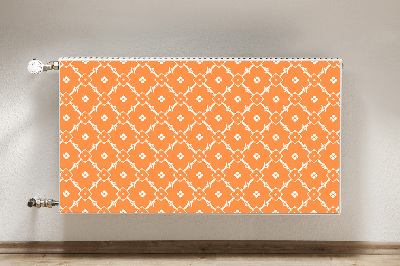 Magnetische mat voor de radiator Oranje bloemen