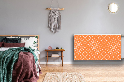 Magnetische mat voor de radiator Oranje bloemen