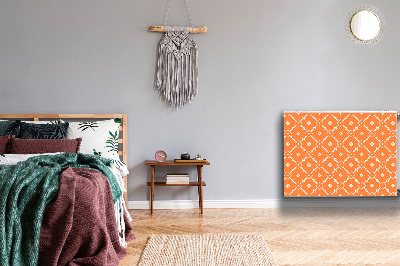 Magnetische mat voor de radiator Oranje bloemen