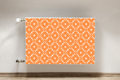 Magnetische mat voor de radiator Oranje bloemen