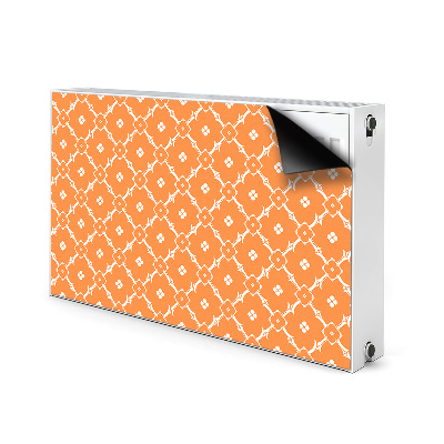 Magnetische mat voor de radiator Oranje bloemen