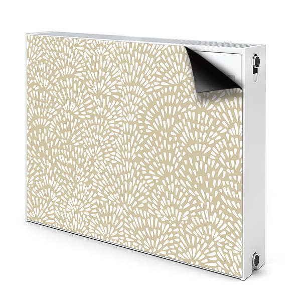 Decoratieve radiatormat Beige tranen boho