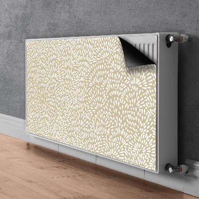 Decoratieve radiatormat Beige tranen boho