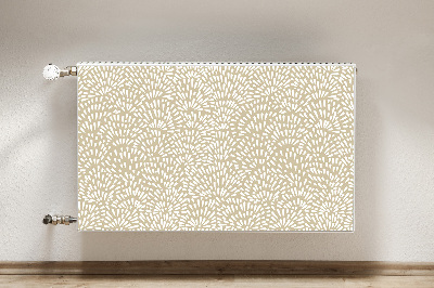 Decoratieve radiatormat Beige tranen boho