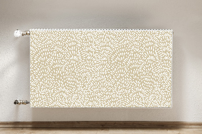 Decoratieve radiatormat Beige tranen boho