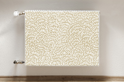 Decoratieve radiatormat Beige tranen boho