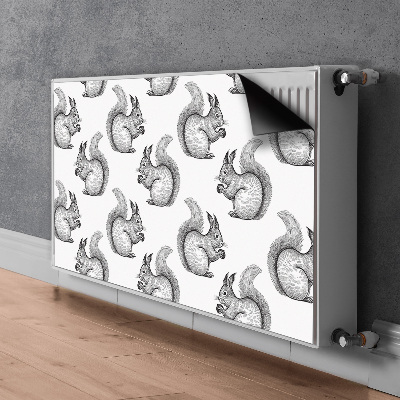 Decoratieve radiatormagneet Eekhoornpatroon