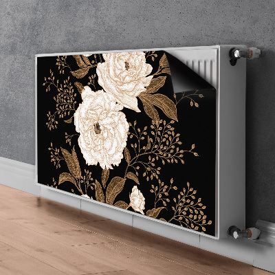 Magnetische radiatormat Retro-stijl rozen