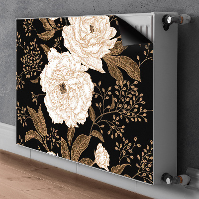 Magnetische radiatormat Retro-stijl rozen