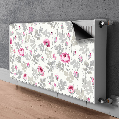 Magnetische mat voor de radiator Pastel roses