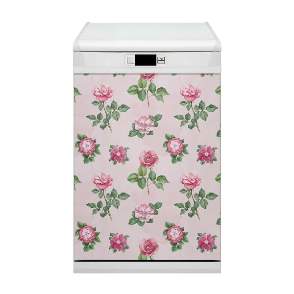 Magnetische Vaatwasser Deur Cover Rose met spikes