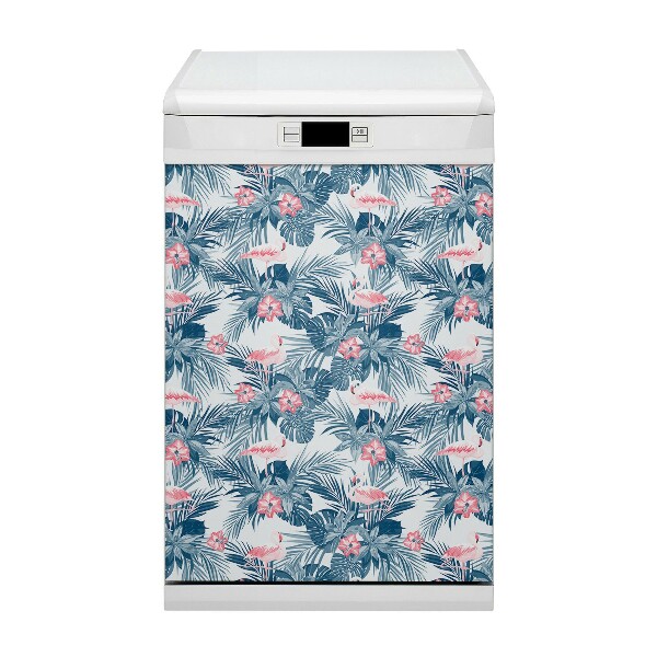 Magnetische Vaatwasser Deur Cover Tropische vogels