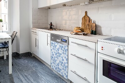 Magnetische Vaatwasser Panel Skin Cover Takken met bladeren