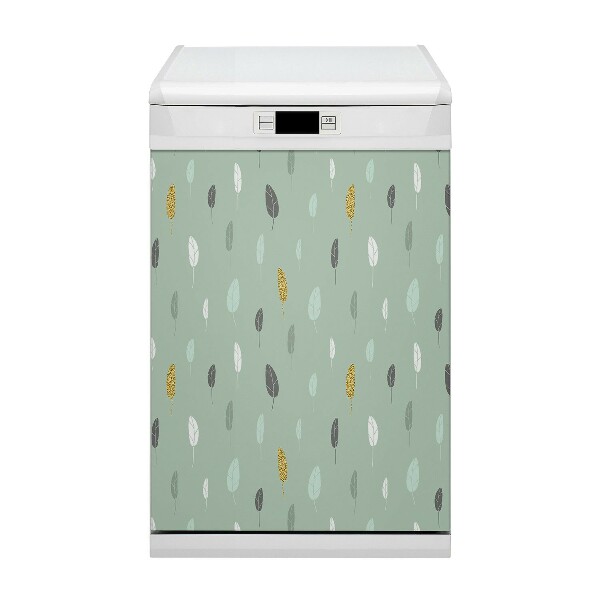 Magnetische Vaatwasser Panel Skin Cover Bladeren