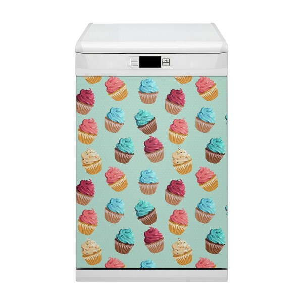 Magnetische Vaatwasser Deur Cover Muffin cupcakes
