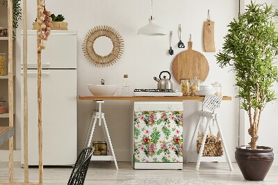 Vaatwasser magneet Bladeren en bloemen