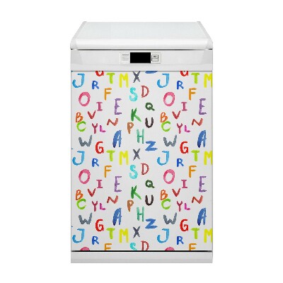 Magnetische Vaatwasser Deur Cover Kleurrijke letters