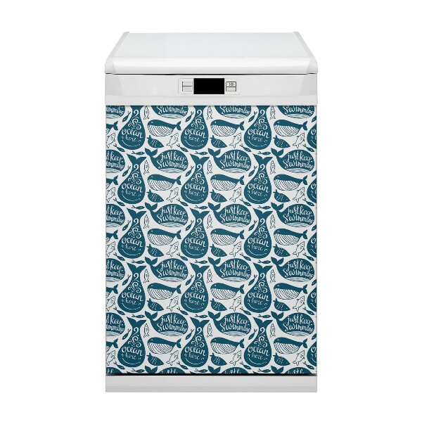 Vaatwasser Panel Cover Walvissen