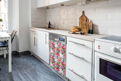 Vaatwasser Panel Cover Waterverfbloemen