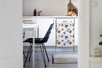 Magnetische Vaatwasser Deur Cover Veldbloemen