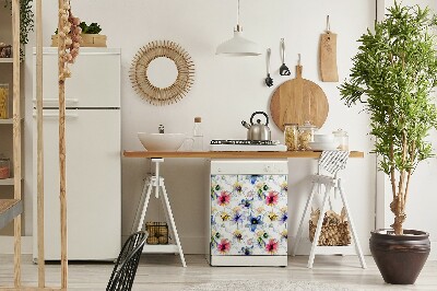 Magnetische Vaatwasser Deur Cover Veldbloemen
