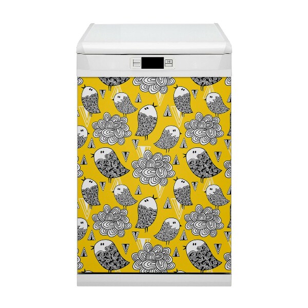 Vaatwasser magneet Doodle Birds