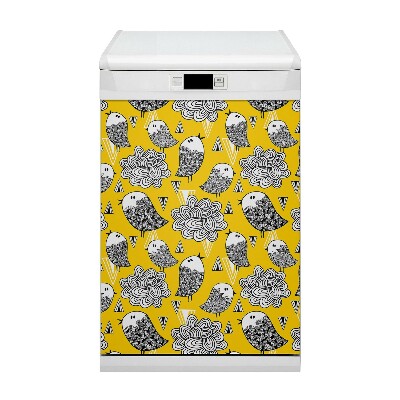 Vaatwasser magneet Doodle Birds
