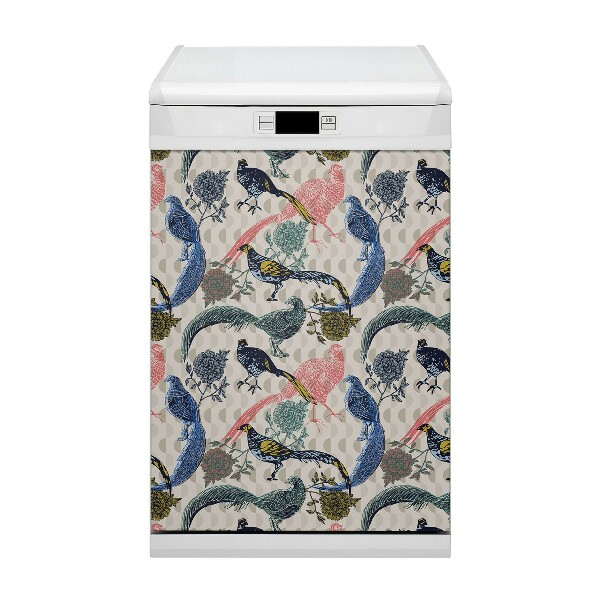 Magnetische Vaatwasser Panel Skin Cover Geschilderde kwartels