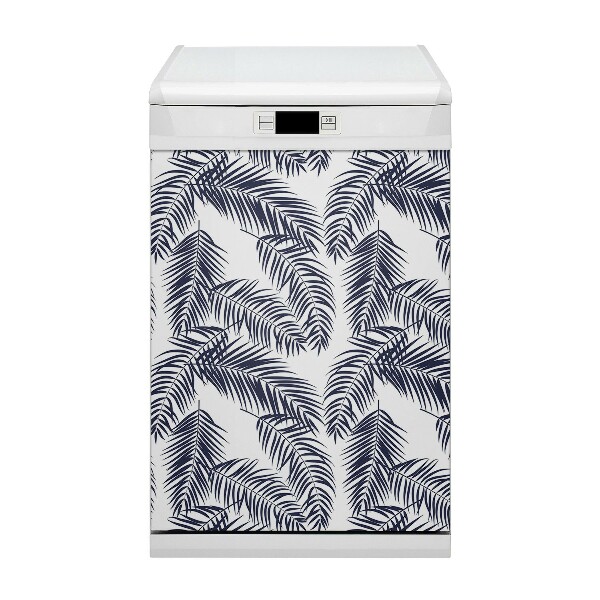 Magnetische Vaatwasser Panel Skin Cover Tropische palm