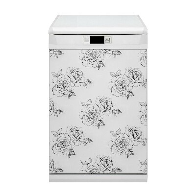 Magnetische Vaatwasser Deur Cover Rozen