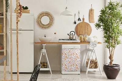 Vaatwasser Panel Cover Geschilderde bloemen