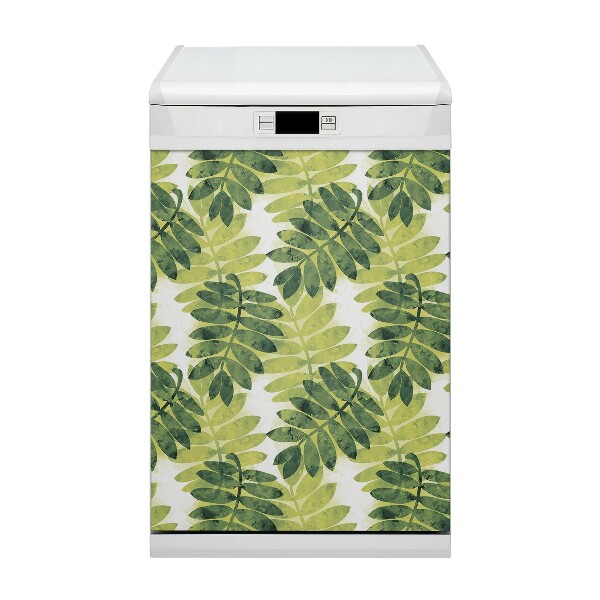 Magnetische Vaatwasser Panel Skin Cover Rowan -bladeren
