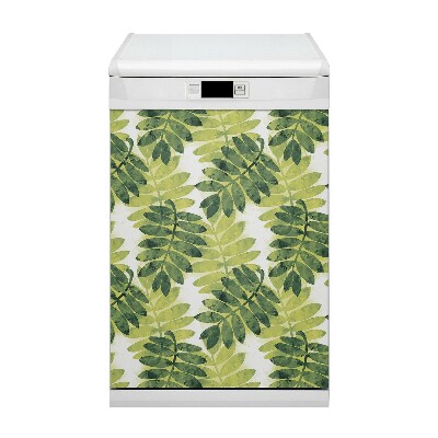 Magnetische Vaatwasser Panel Skin Cover Rowan -bladeren