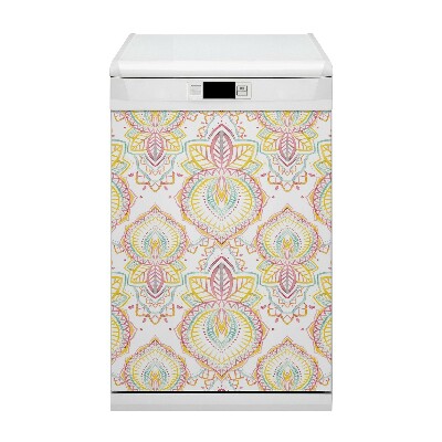 Magnetische Vaatwasser Panel Skin Cover Indisch patroon