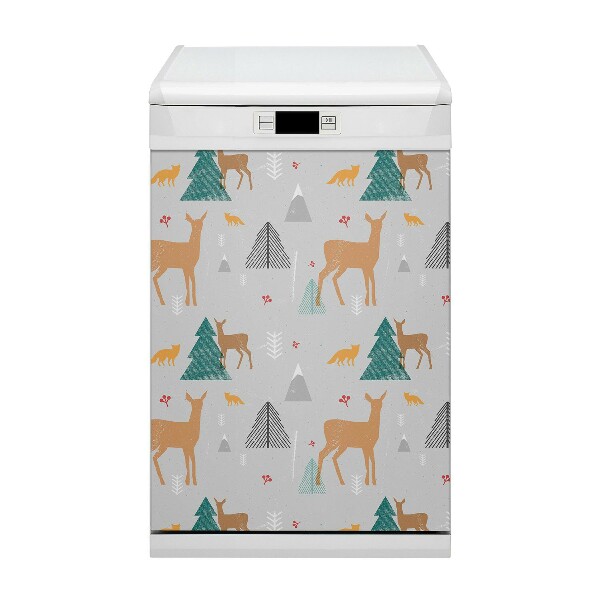 Magnetische Vaatwasser Deur Cover Bosdieren
