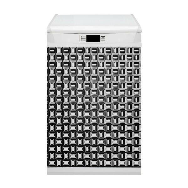 Vaatwasser Panel Cover Geometrisch patroon