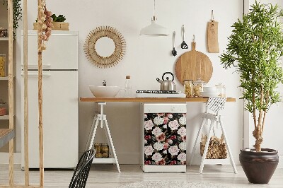 Magnetische Vaatwasser Deur Cover Barokke bloemen