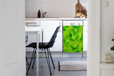 Magnetische Vaatwasser Deur Cover Abstractie groen