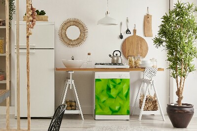 Magnetische Vaatwasser Deur Cover Abstractie groen