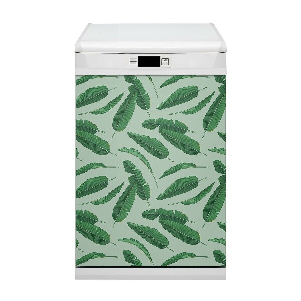 Magnetische Vaatwasser Deur Cover Bananen bladeren