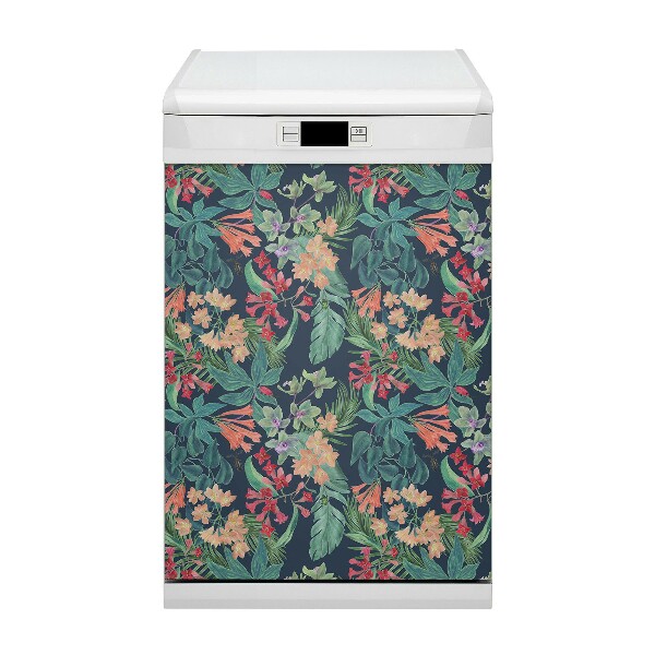 Vaatwasser Panel Cover Tropisch patroon