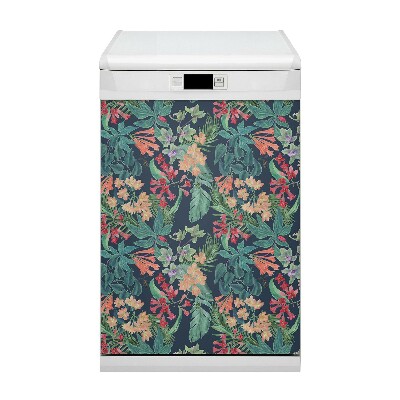 Vaatwasser Panel Cover Tropisch patroon
