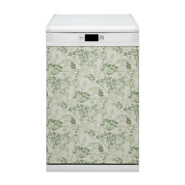 Magnetische Vaatwasser Panel Skin Cover Veldkruiden