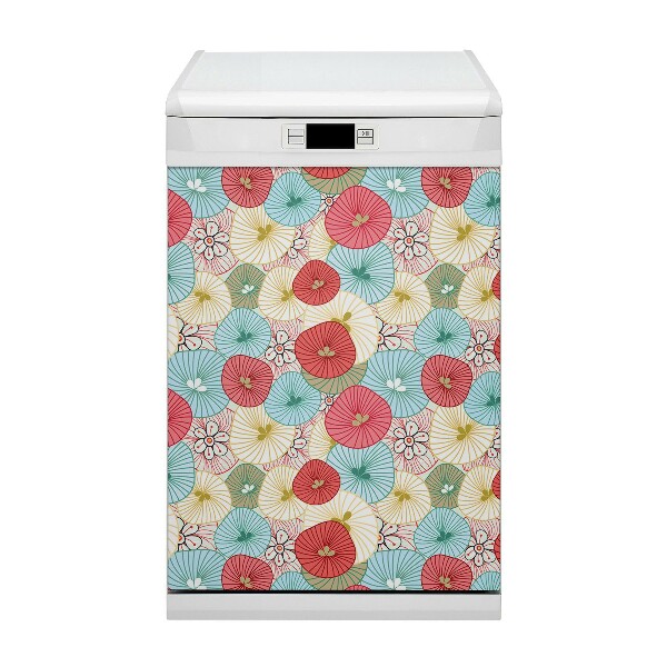 Vaatwasser magneet Bloemenpatroon