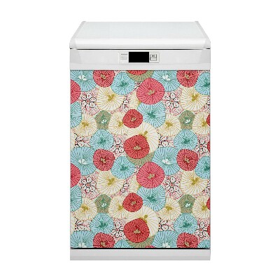 Vaatwasser magneet Bloemenpatroon